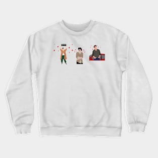 80s heartthrob line up Crewneck Sweatshirt